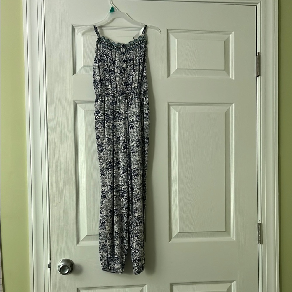 Tucker + Tate Navy Blue and White Spaghetti Strap Jumper